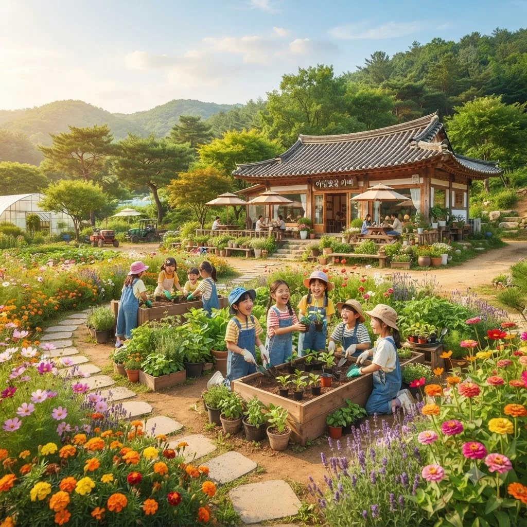 자연 속 힐링, 전북 익산 '우리들의정원 치유농장' 즐기기