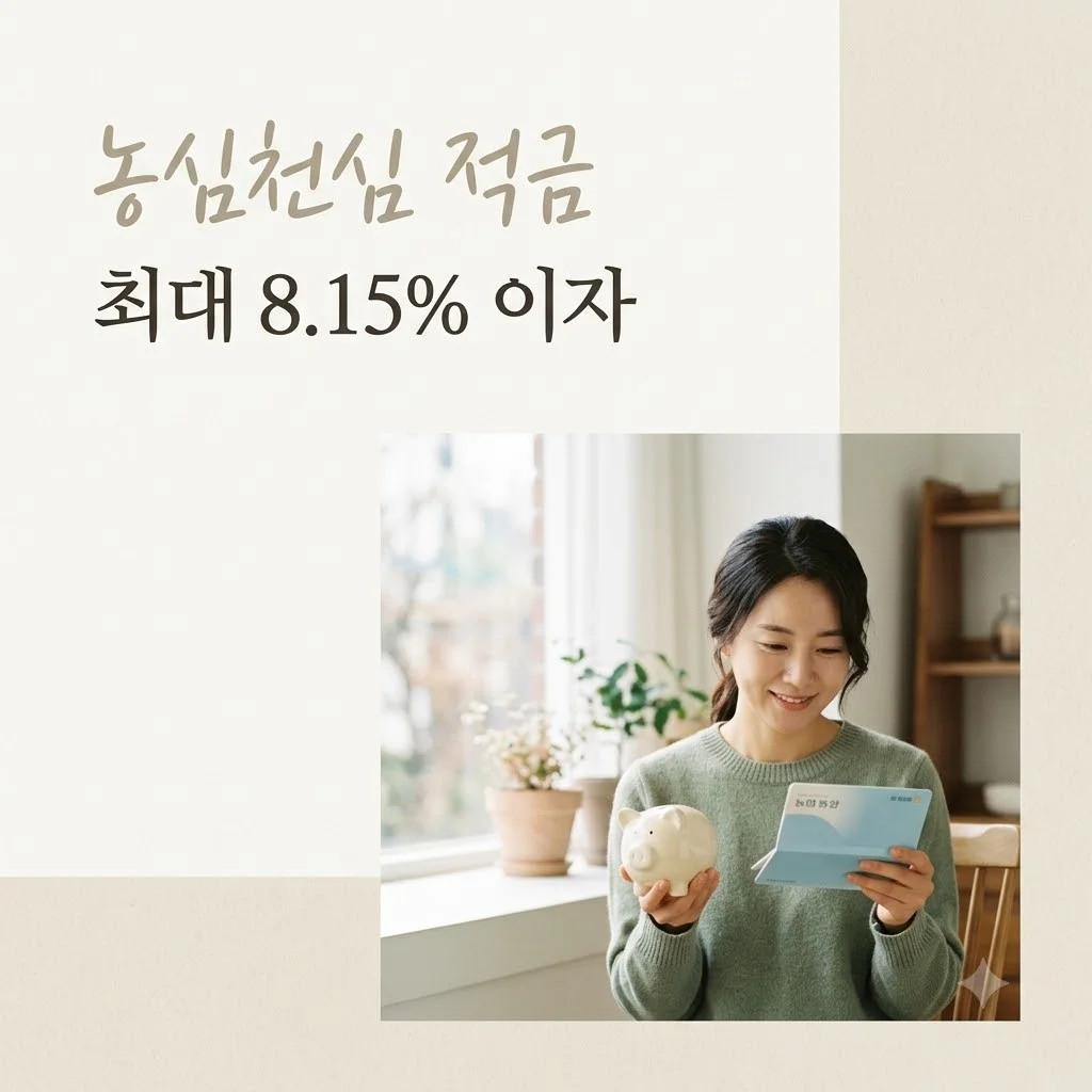 농심천심 적금 최고 8.15% NH농협은행 고금리 우대 조건 총정리