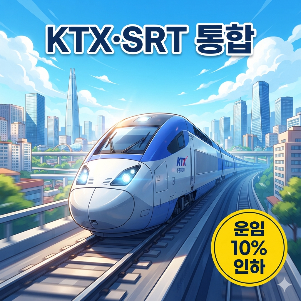 2026년 고속철도 대변화, KTX·SRT 통합 및 운임 10% 인하 총정리