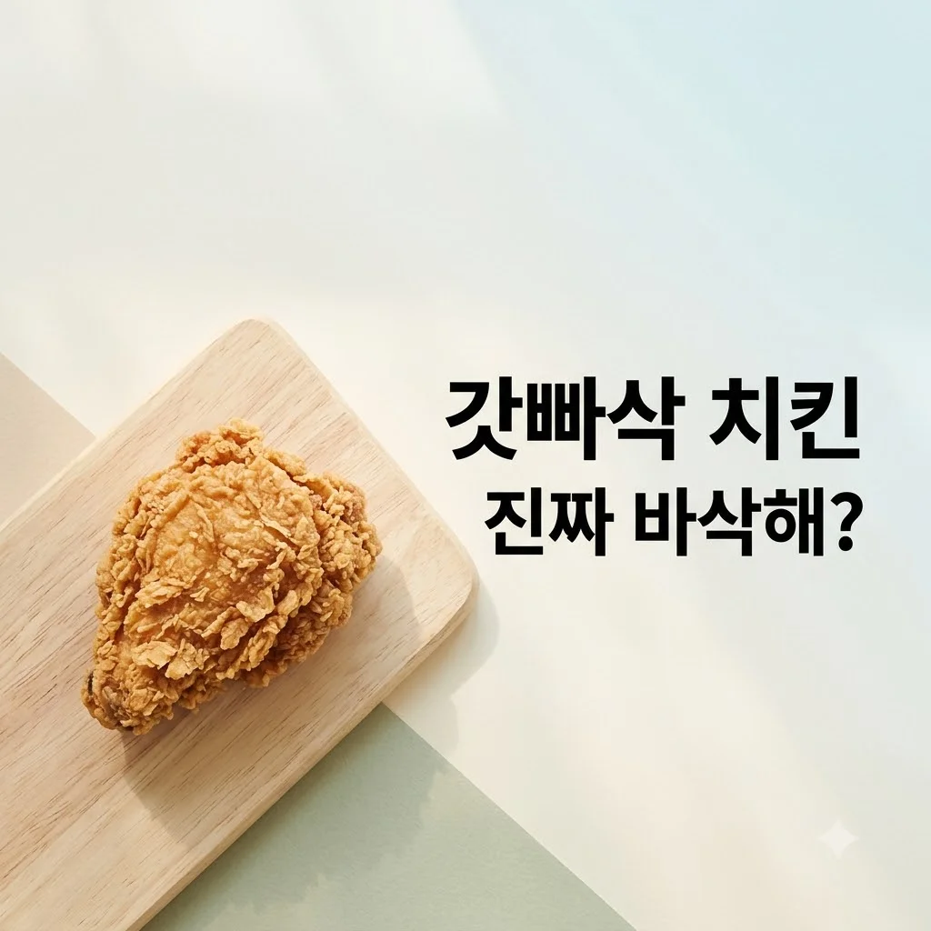 맘스터치 갓빠삭 치킨, 1시간 뒤에도 바삭함 유지? 내돈내산 후기!