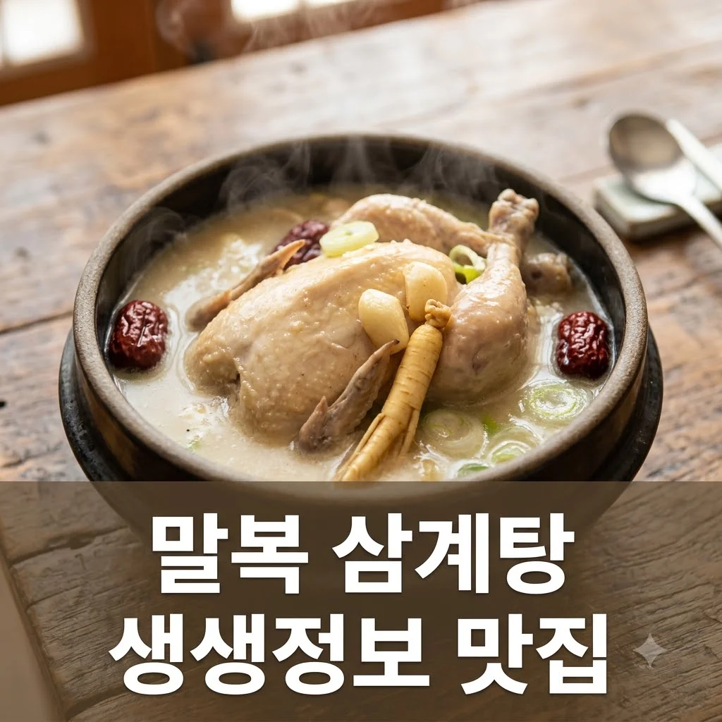 2TV 생생정보 말복 4종 삼계탕: 담양 '삼계사계' 완벽 방문 가이드