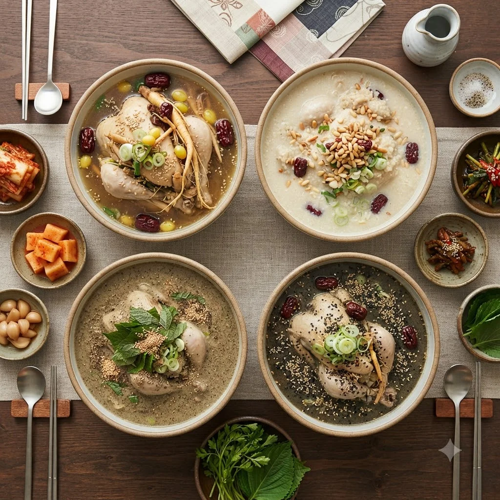 결정적 한 수! '삼계사계'의 특별한 4종 삼계탕 맛의 향연