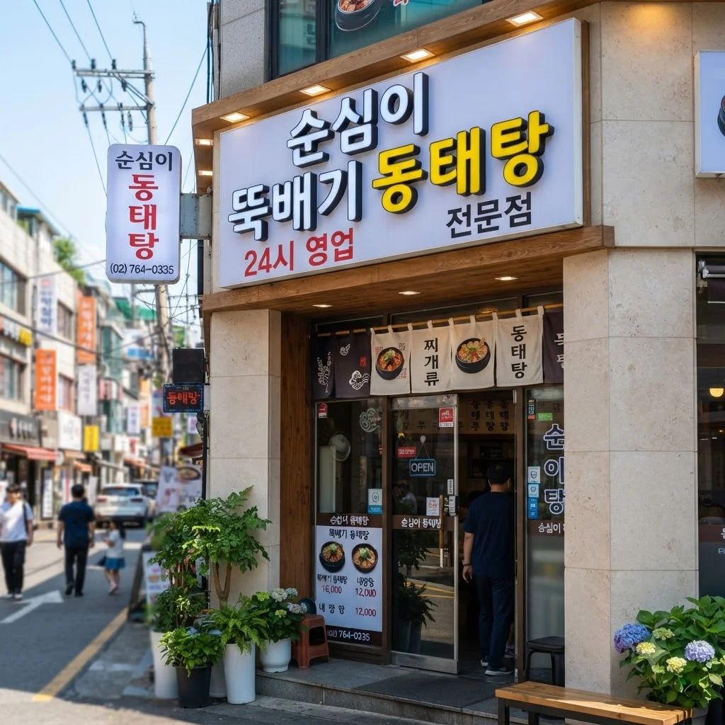 한눈에 보는 순심이뚝배기동태탕 핵심 정보