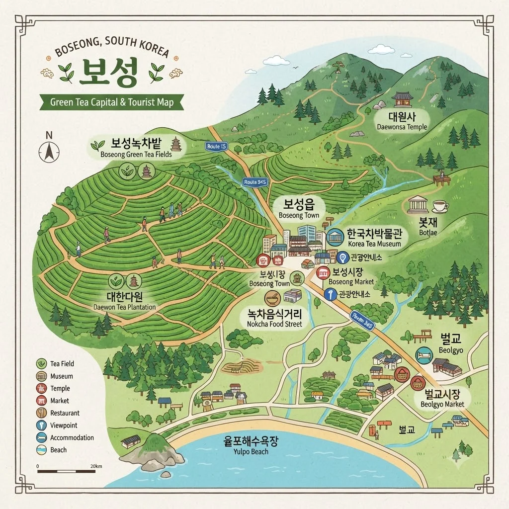 한눈에 보는 2TV 생생정보 보성 핵심 여행지
