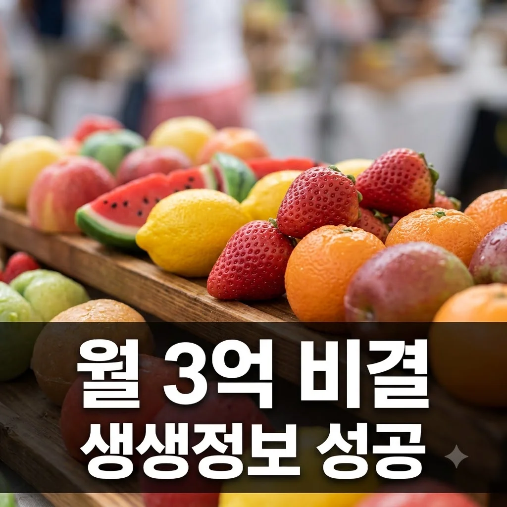 2TV 생생정보 태국 과일 비누 월 3억 매출 비결, 성공 전략 분석