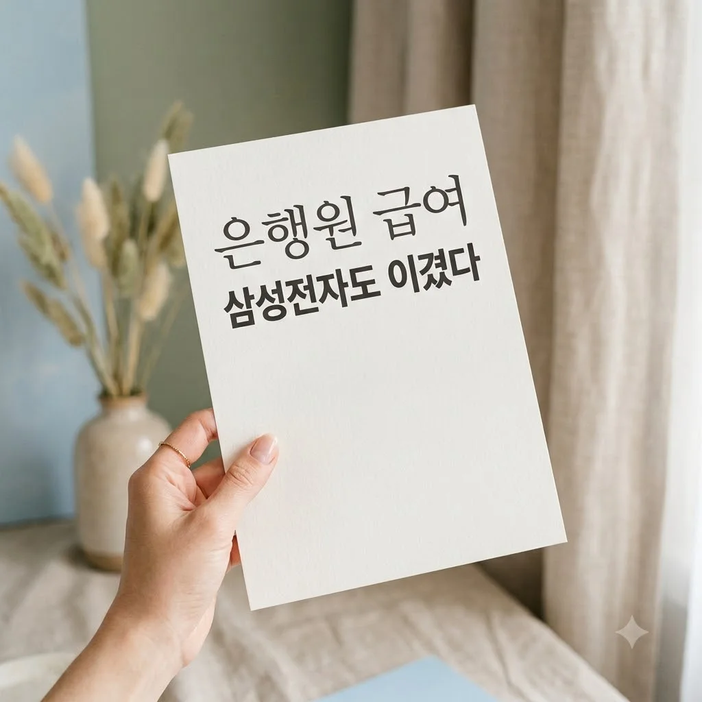 6개월 7,150만원! 은행원 급여, 삼성전자 제치고 역대급 상승한 이유