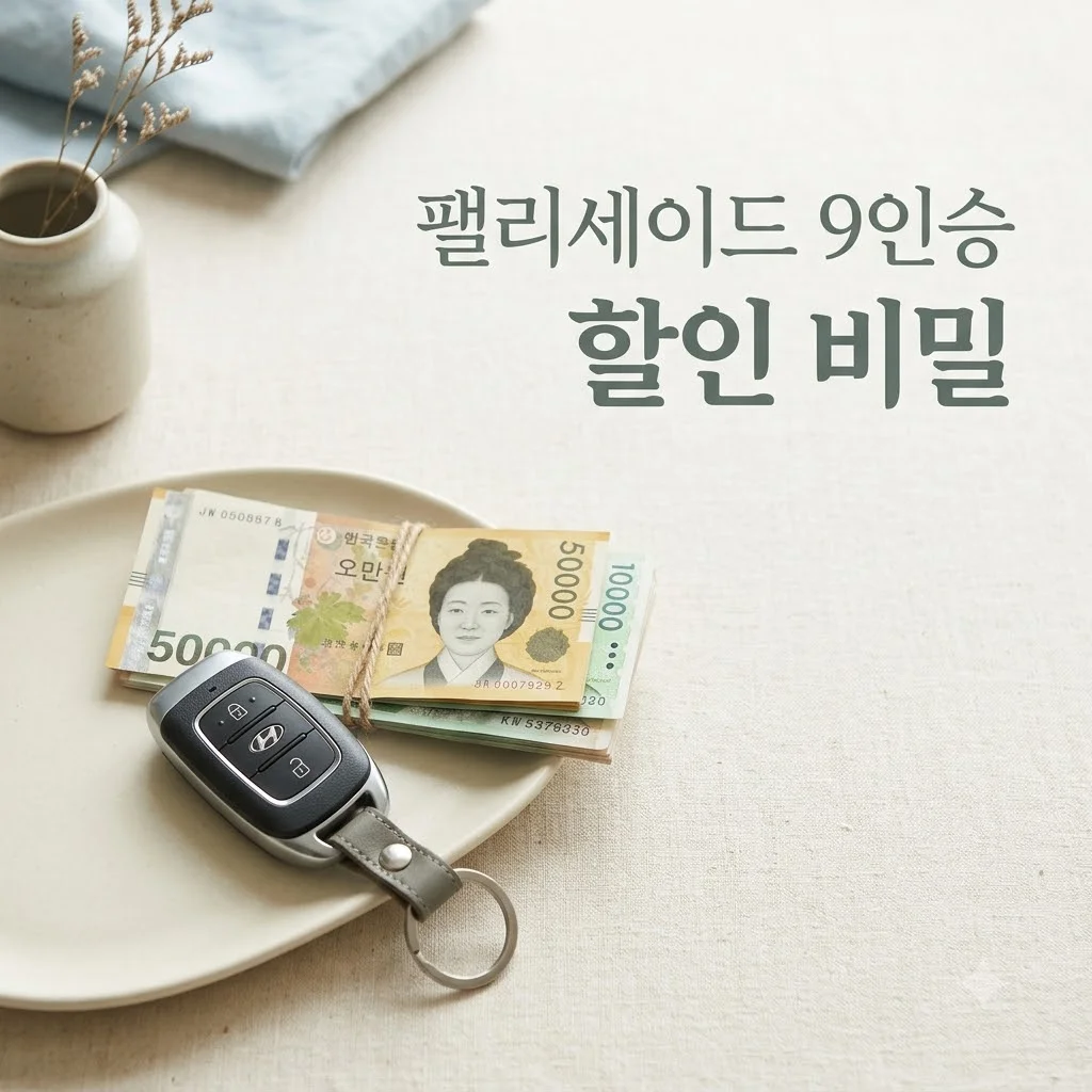 팰리세이드 230만 원 더 저렴한 진짜 이유? 9인승 세금 혜택 총정리!