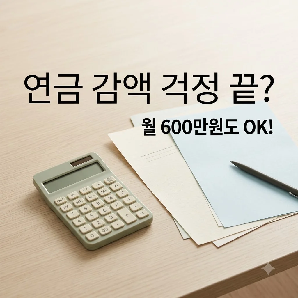 국민연금 월급 600만원, 노령연금 감액 걱정 끝? 최신 개정안 분석!