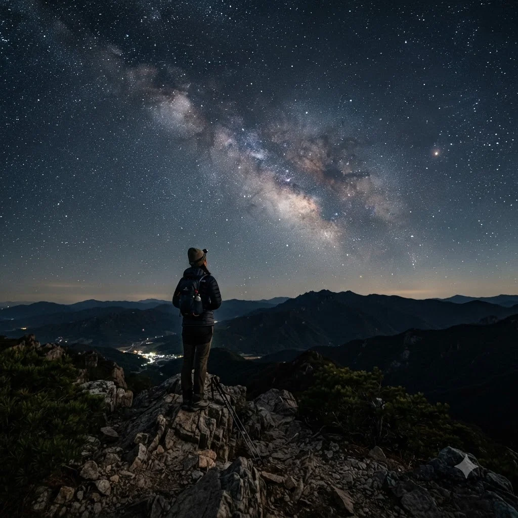 별 보기 최적의 명소, 왜 한우산일까요?