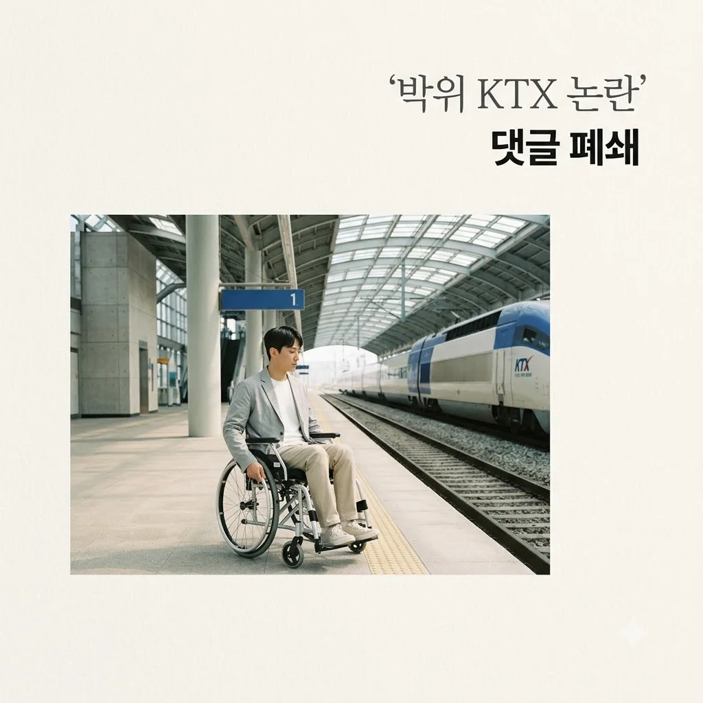 박위 KTX 사고 CCTV 공개 후 댓글 폐쇄, 무엇이 문제였을까요?