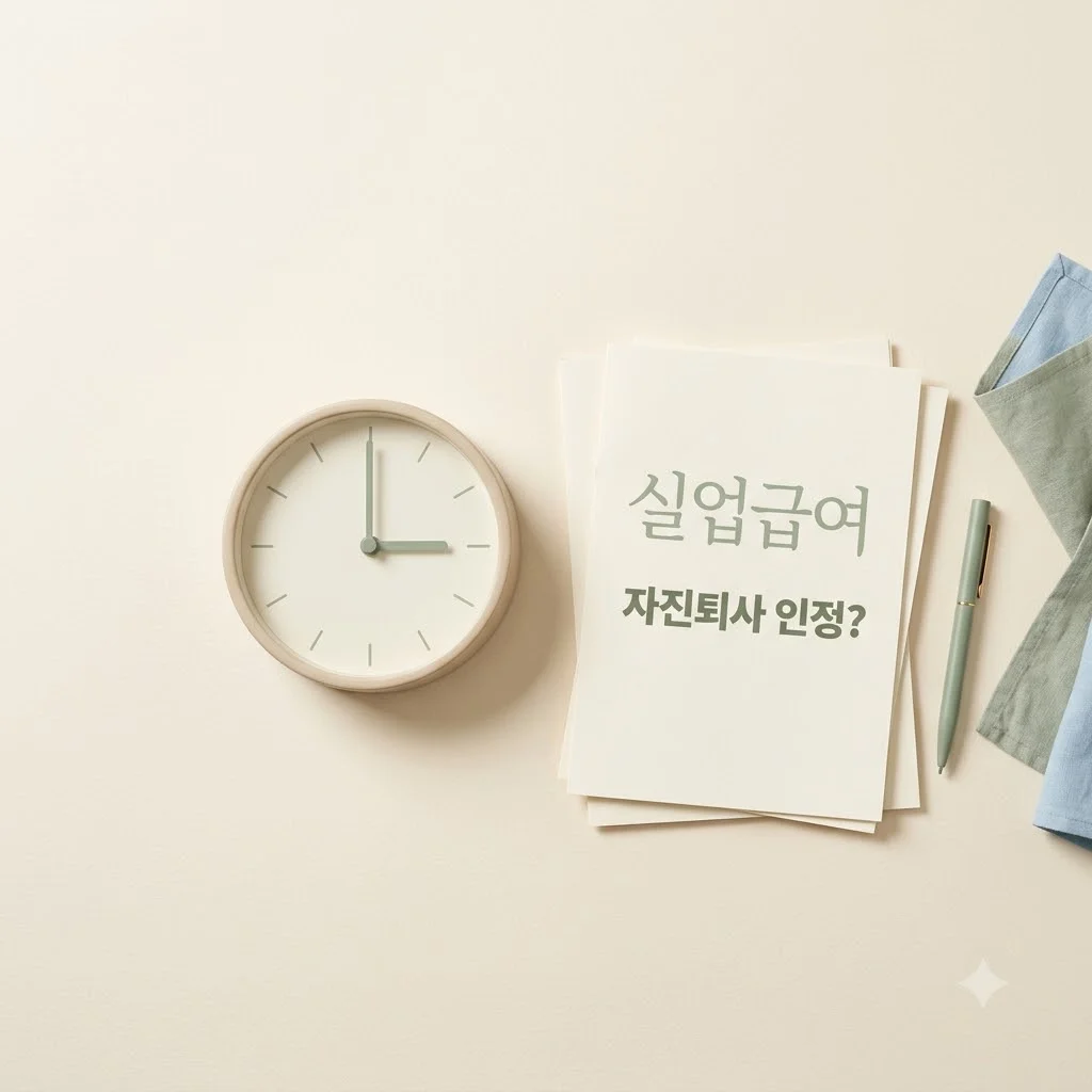 실업급여 조건: 자진퇴사도 가능? 왕복 3시간의 정체와 핵심 정리