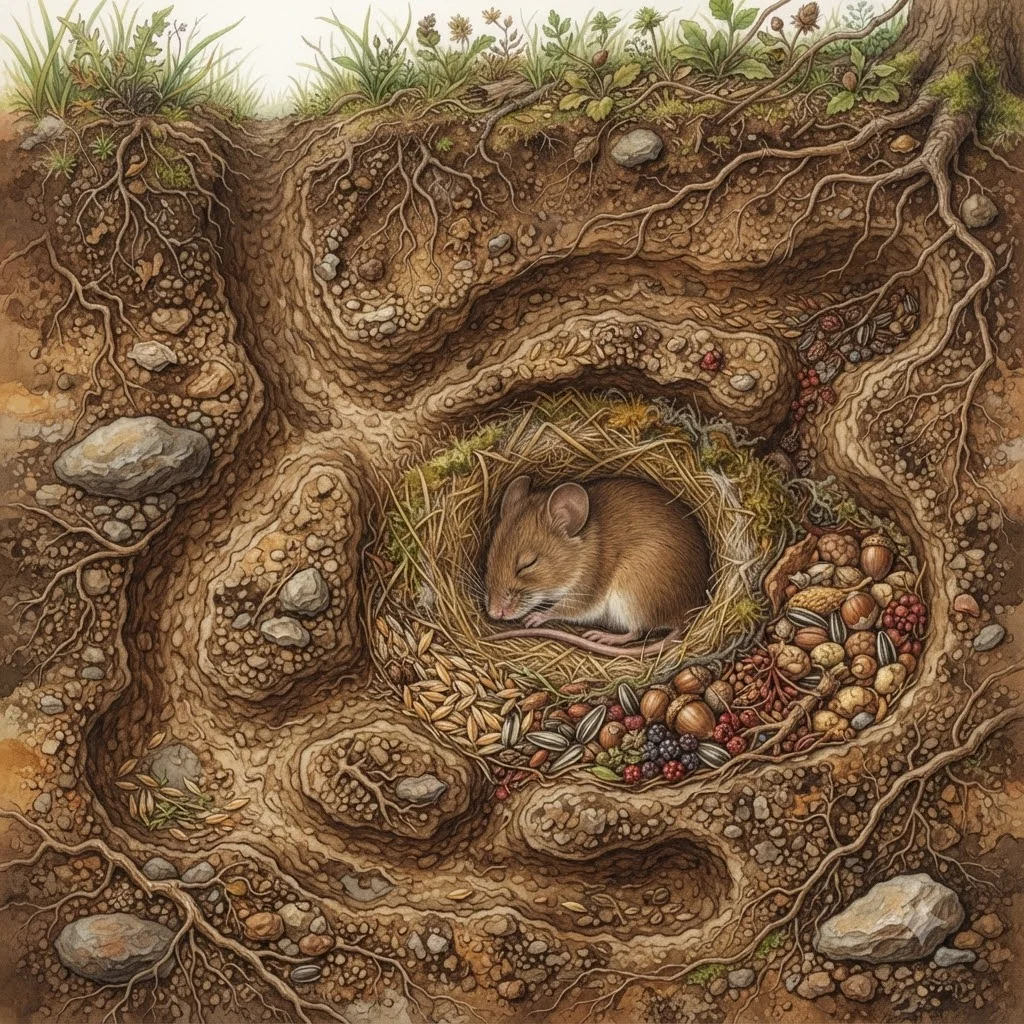 들쥐의 서식지와 주된 활동은?