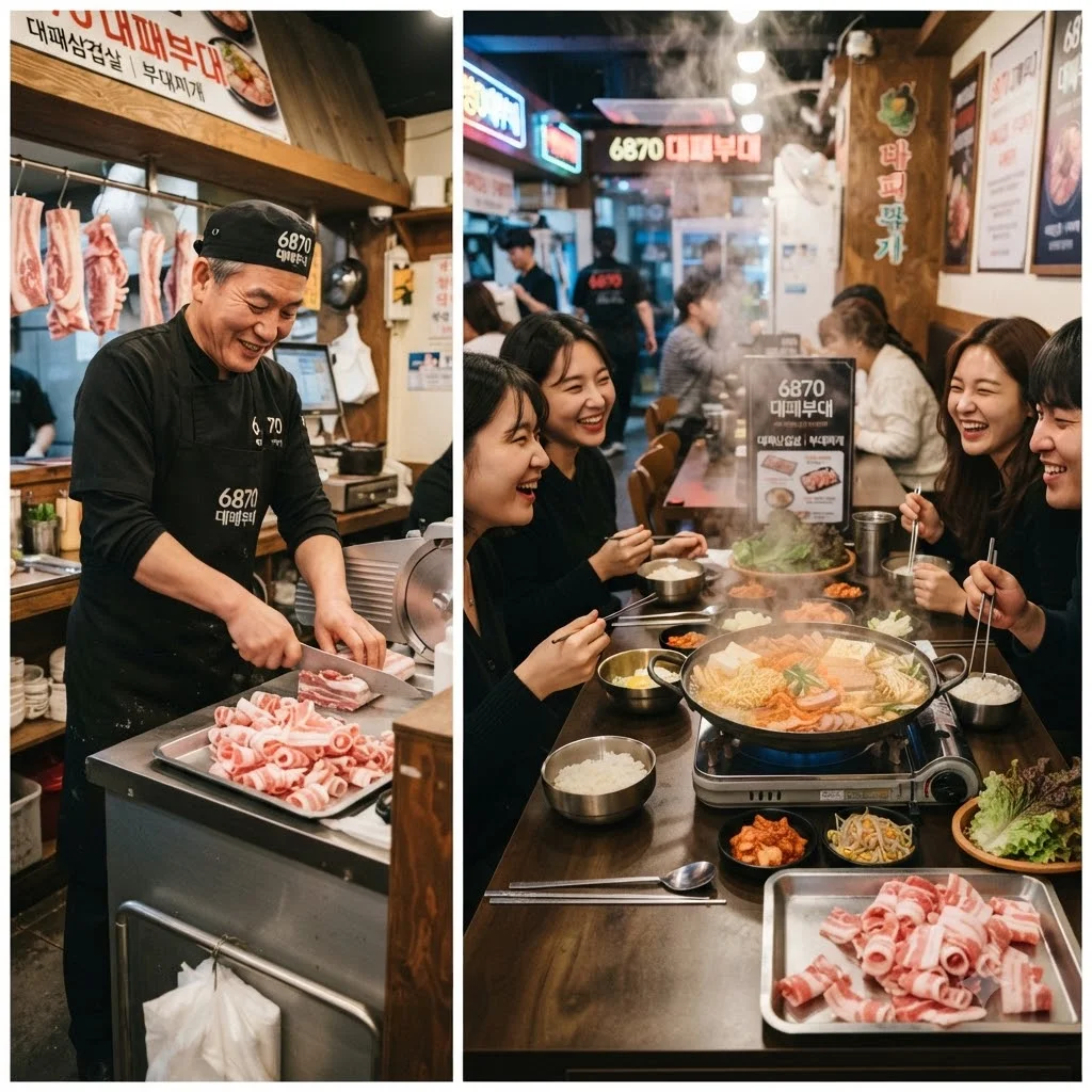 6870대패부대: 이동갈비촌의 숨겨진 이색 별미