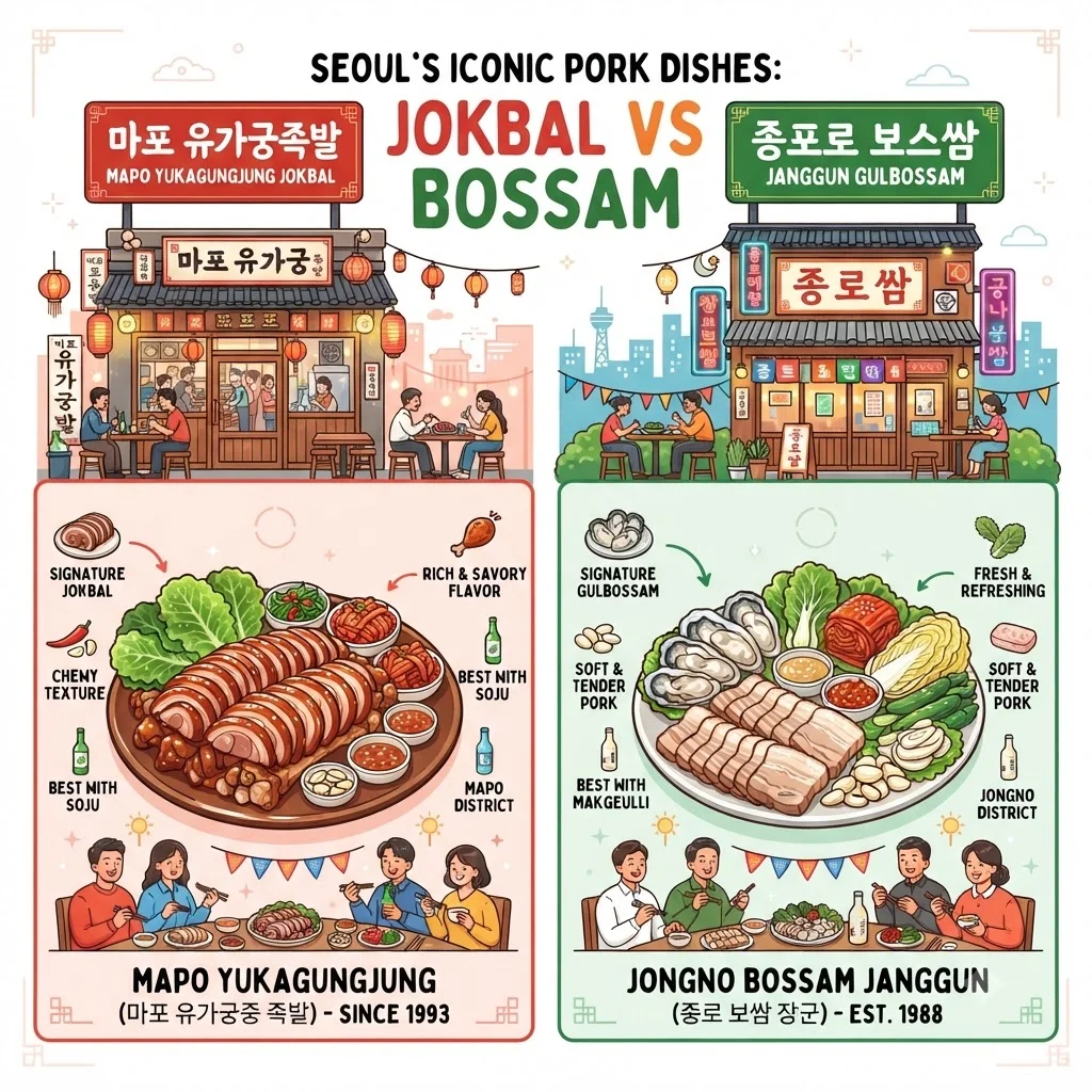 한눈에 보는 핵심 정보: 마포 vs 종로 맛집 비교