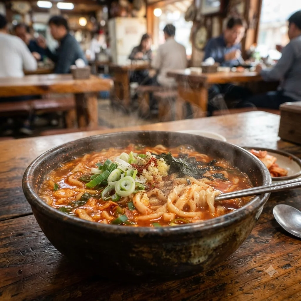 강릉의 매운맛! 형제칼국수의 얼큰한 장칼국수