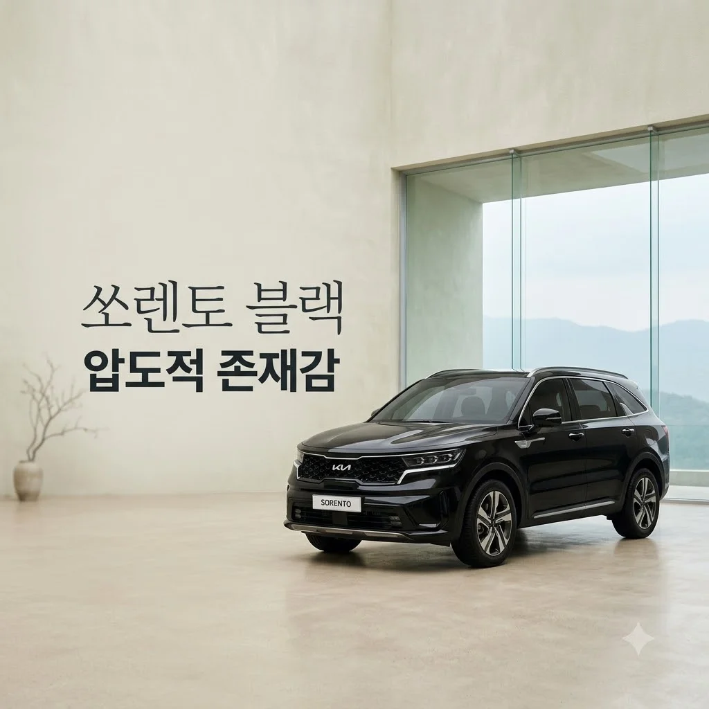 쏘렌토 2027 블랙에디션, 4441만 원부터 시작! 놓칠 수 없는 올블랙의 매력