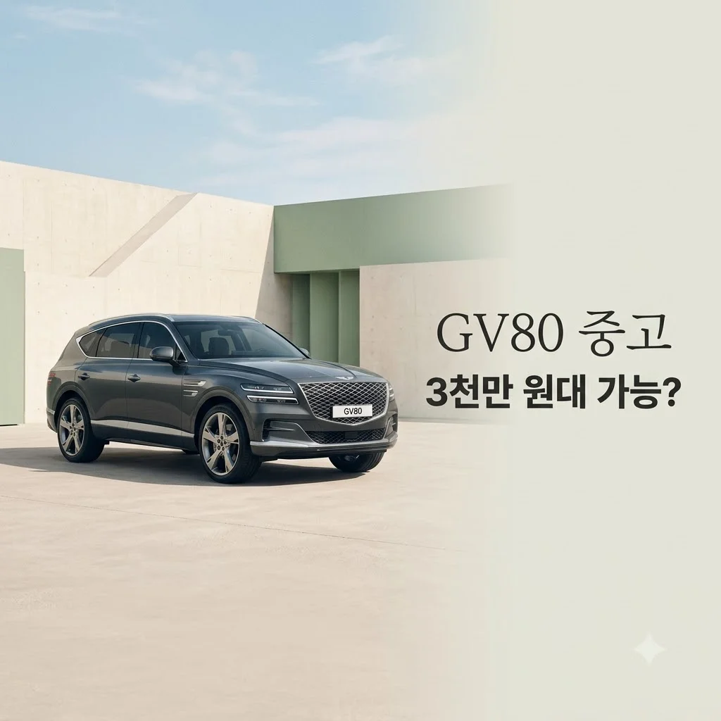 제네시스 GV80 중고차 3250만 원? 이 가격에 만나는 프리미엄 SUV 구매 가이드