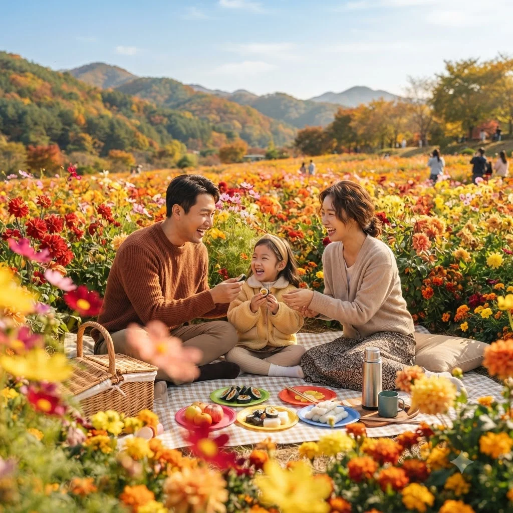 가을 감성 가득한 철원, 고석정 꽃밭에서 추억을 만드세요!