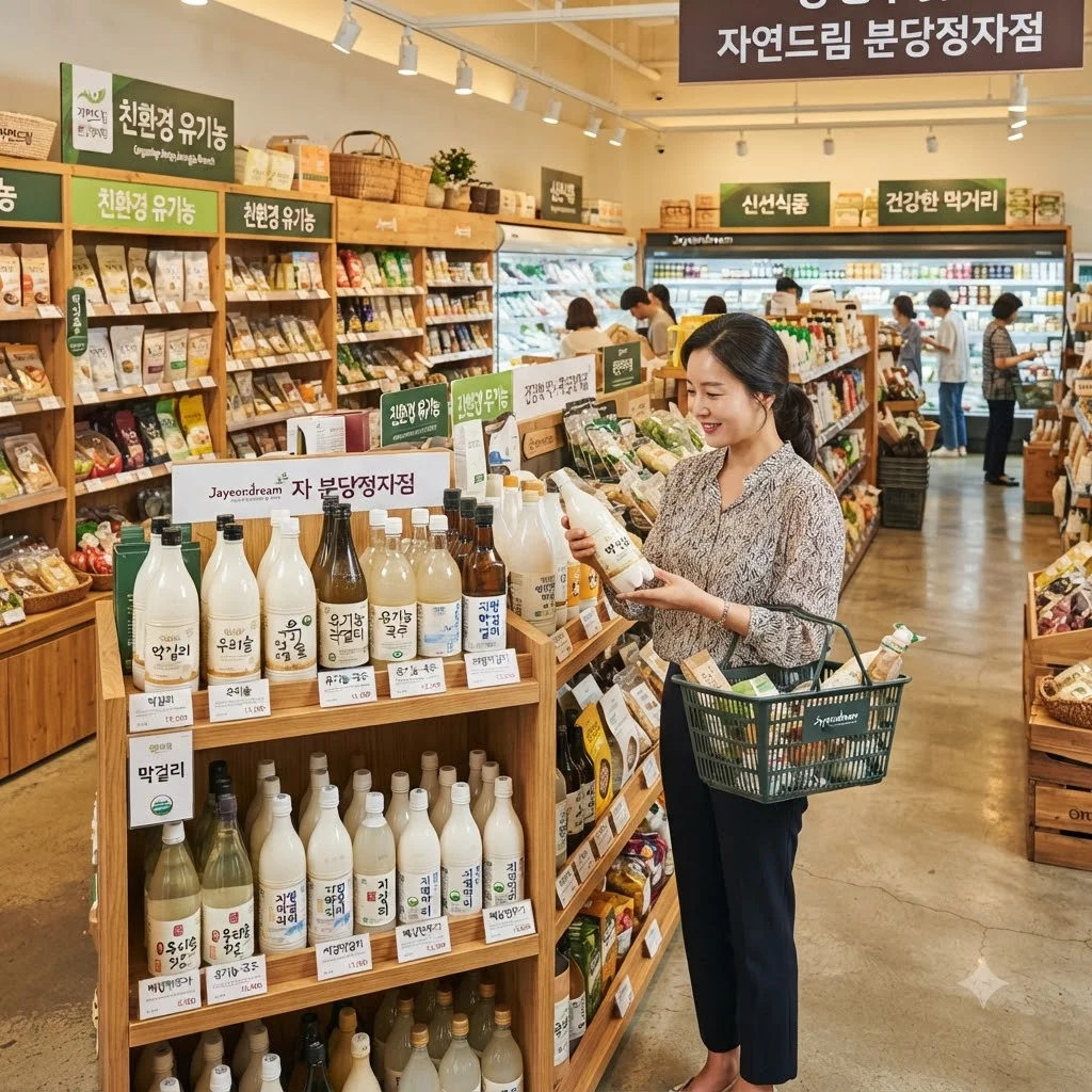 🛒 바른 먹거리의 시작, 자연드림 분당정자점에서 만나는 막걸리