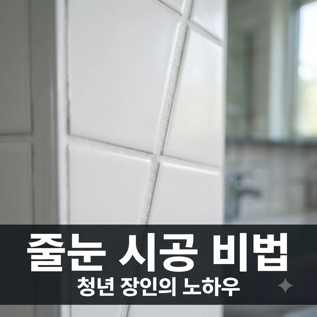2TV 생생정보 31세 줄눈 시공사 라인핏줄눈, 5년 차 청년 장인의 비법과 시공 노하우