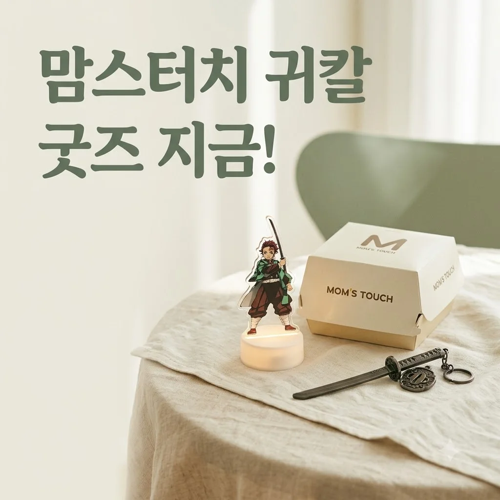 맘스터치 귀멸의칼날 역대급 콜라보! 한정판 굿즈 세트 기간, 가격 총정리