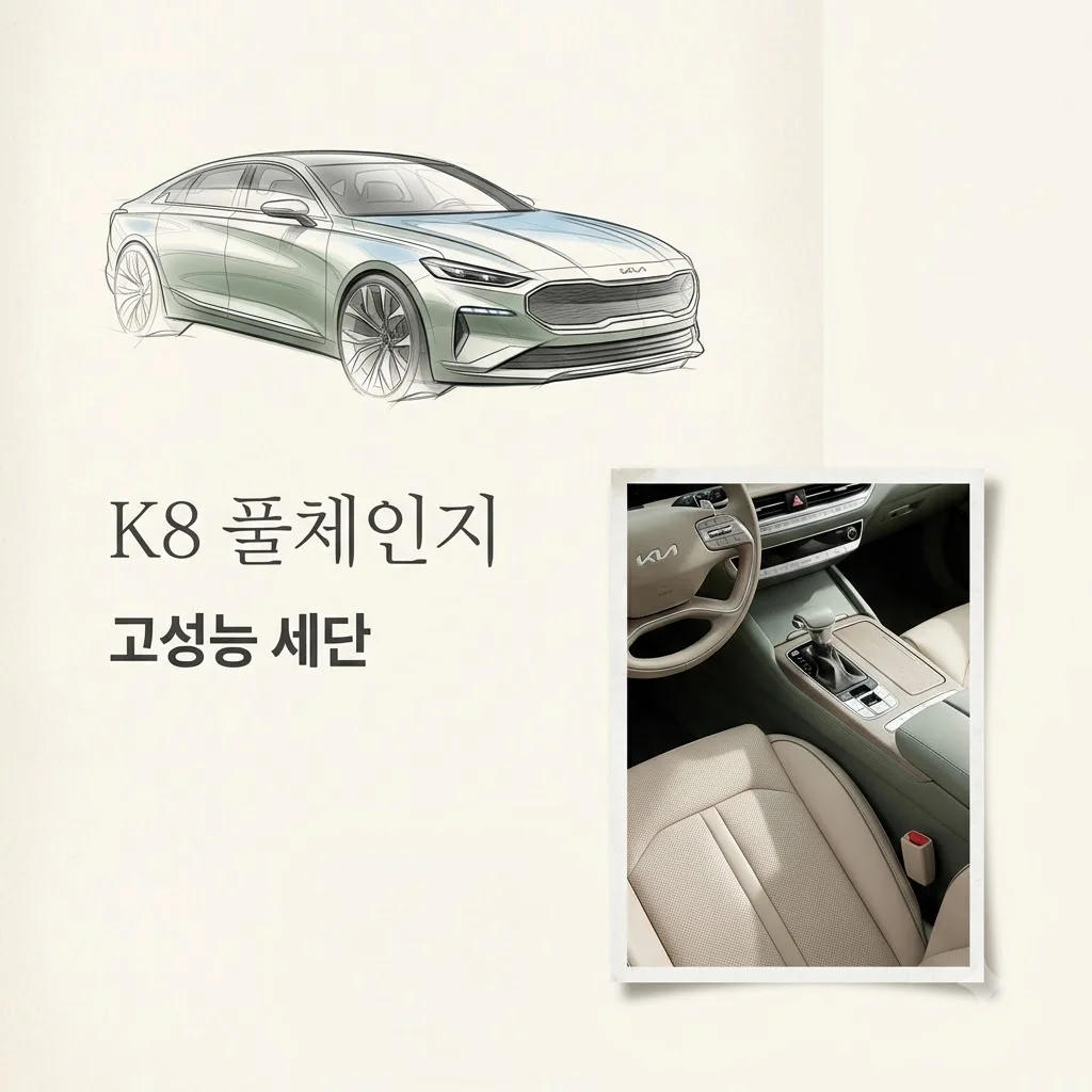 기아 K8 풀체인지, 350마력·7천만원설 과연 진실일까요?