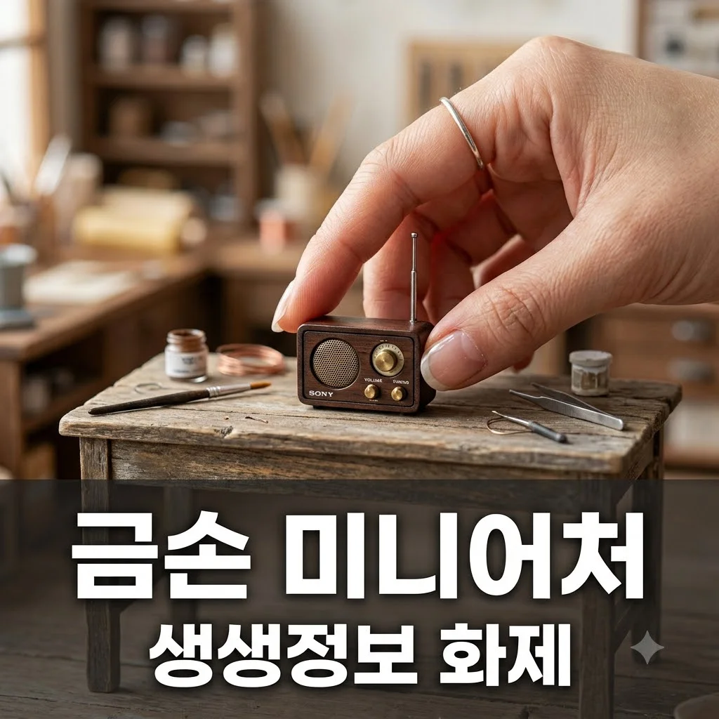 생생정보 미니지너스: 세상의 모든 것을 축소하는 금손 아티스트 이야기