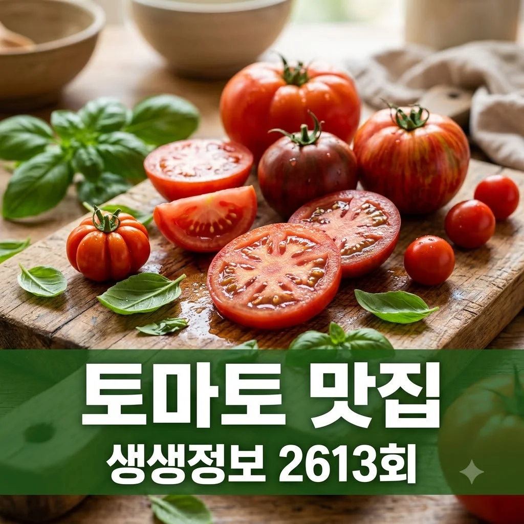 생생정보 토마토 맛집: 2613회 '빨간 열매'의 매력에 빠져보세요!