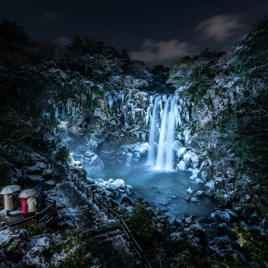 삼부연폭포의 신비로운 변신, ICE WATERFALL