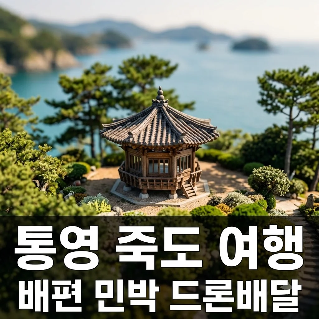 통영 죽도 배편 시간표 및 민박 예약 정보! 생생정보 드론 배달 서비스 총정리