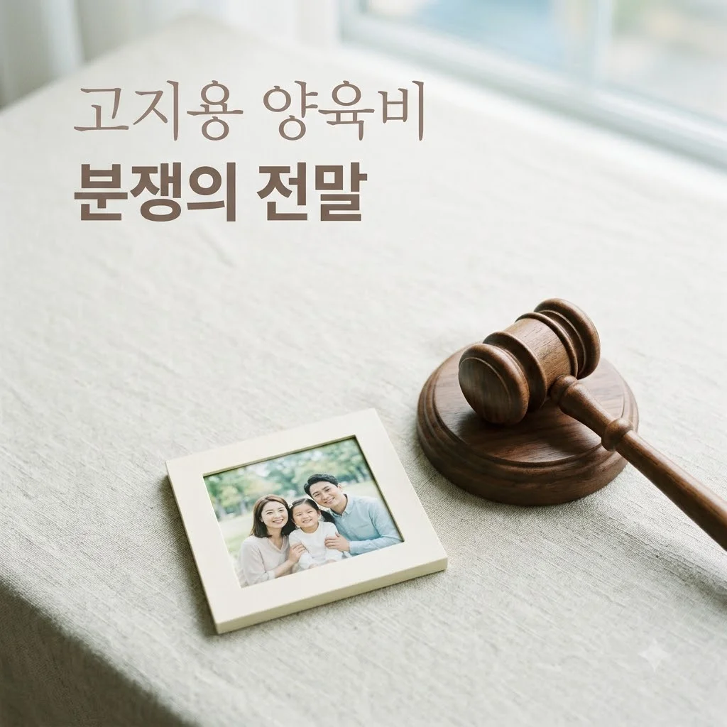 고지용 허양임 양육비 분쟁 5000만원 가처분 신청 배경과 쟁점 정리