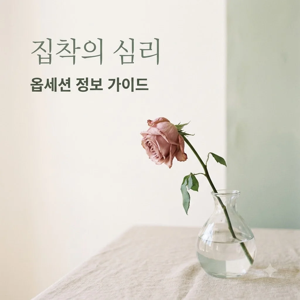 옵세션 정보: 심리적 집착의 신호와 건강한 관계를 위한 마음 관리법
