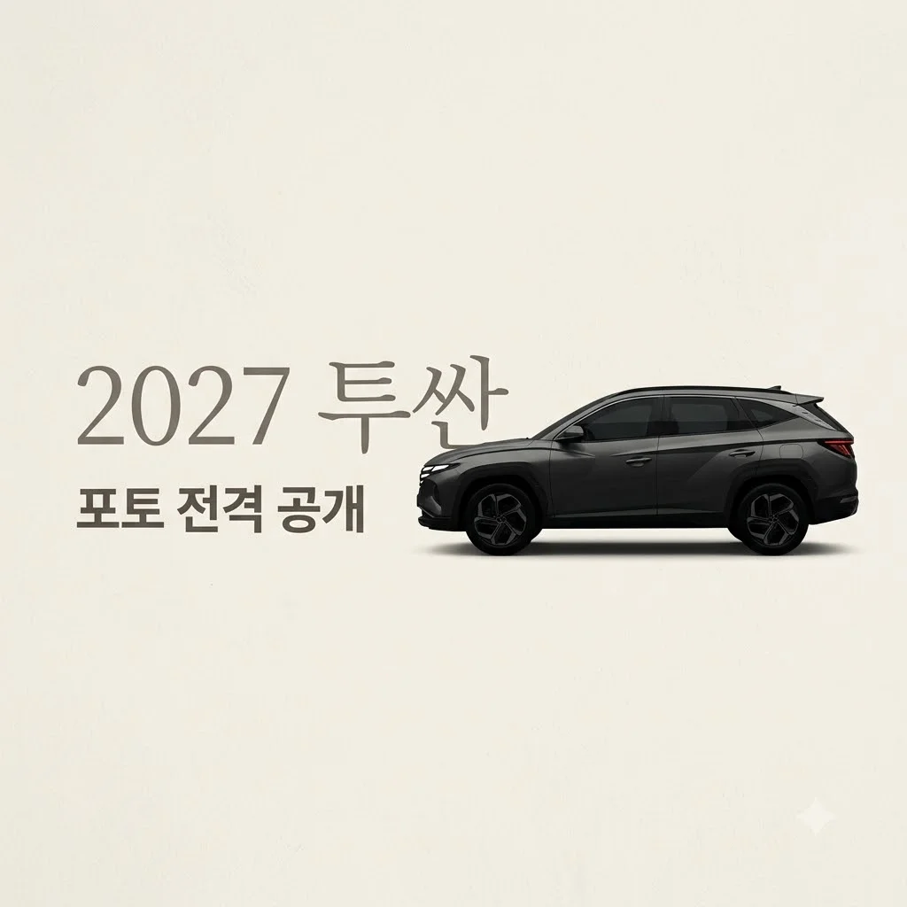 2027 투싼 포토 공개! 디자인 변화와 하이브리드 출시일 완벽 정리