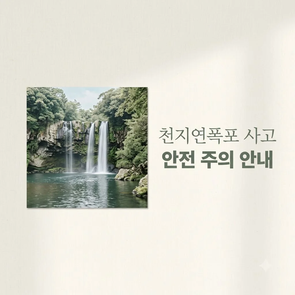 제주 천지연폭포 관광객 추락 사고 발생, 현장 상황과 안전 여행 수칙 안내