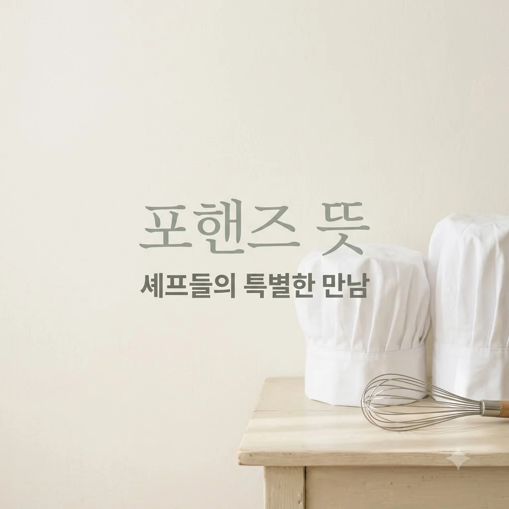 포핸즈 뜻 무엇일까? 미식가들이 열광하는 특별한 다이닝 문화 완벽 정리