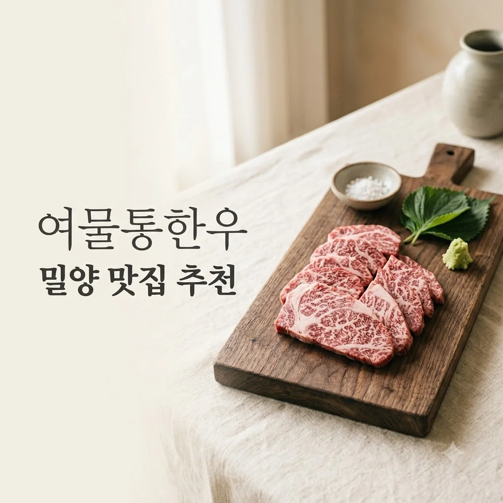 밀양 여물통한우 갓성비 넘치는 고기 육질과 방문 꿀팁 총정리