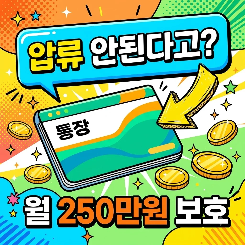 생계비 계좌 총정리: 월 250만 원 압류 방지 및 개설 방법 가이드