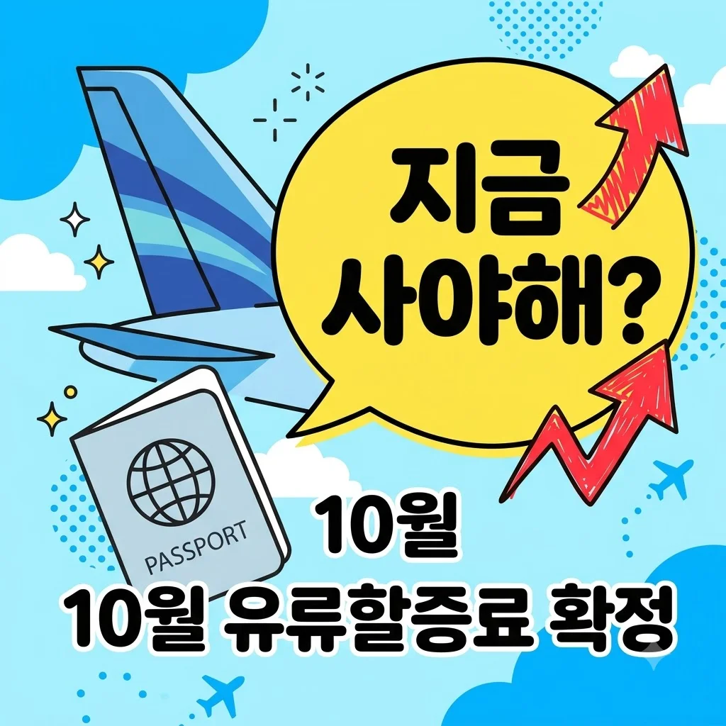 10월 유류할증료 2026 최신 총정리: 국제선·국내선 금액 및 발권 팁