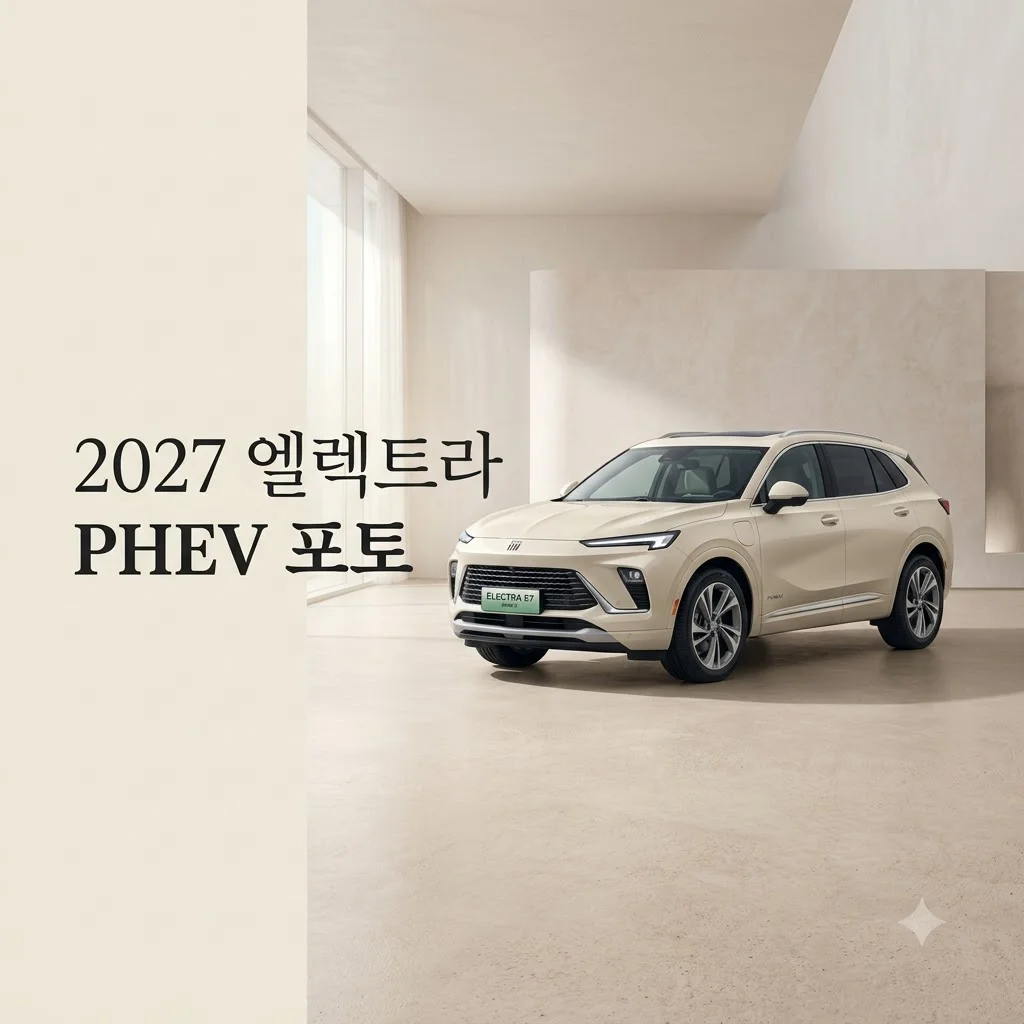 2027 뷰익 엘렉트라 E7 플러그인 하이브리드 포토 및 상세 스펙 가이드