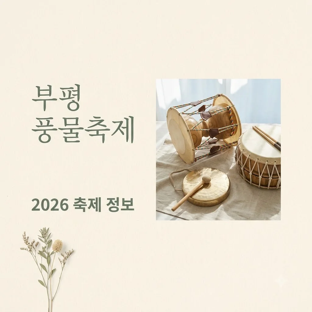 부평 풍물축제 2026 일정 주차 팁! 인천 최대 거리 축제 완벽 가이드