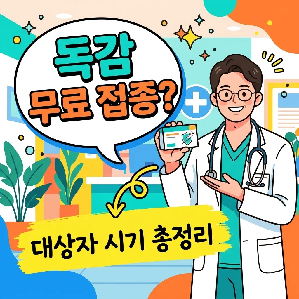 2026-2027 독감 예방접종 시기 대상 무료 일정 총정리 (65세 이상)