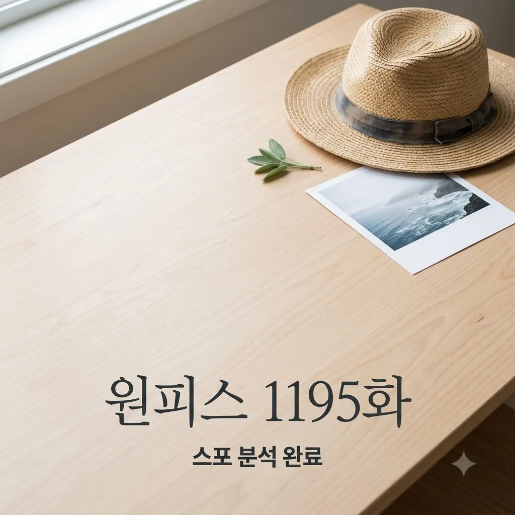 원피스 1195화 스포일러 분석, 2026년 10월 전개와 향후 일정 총정리