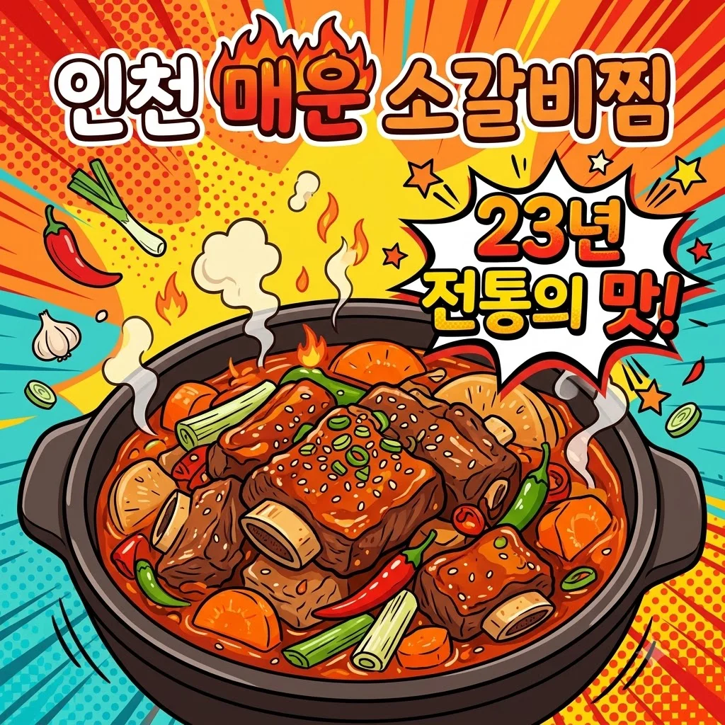 생생정보 매운 소갈비찜 장사의 신 23년 전통 인천 청양골송아지매운갈비찜 위치 가격 주차 팁