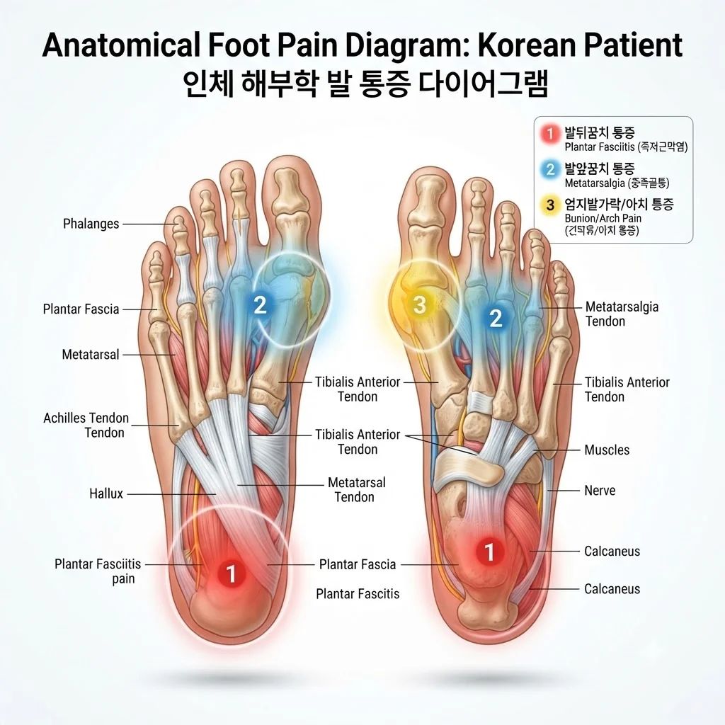 부위별 의심 질환 한눈에 비교하기