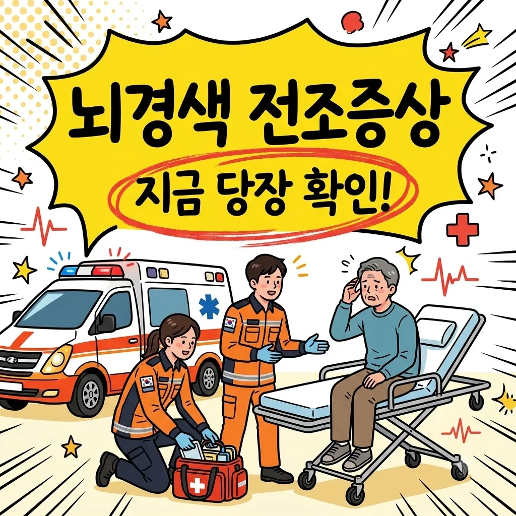 뇌경색 전조증상 체크리스트! 골든타임 사수하는 119 대처법과 준비물