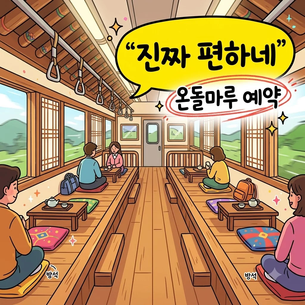 서해금빛열차 예약 방법부터 좌석 꿀팁 및 중장년 당일 코스 추천