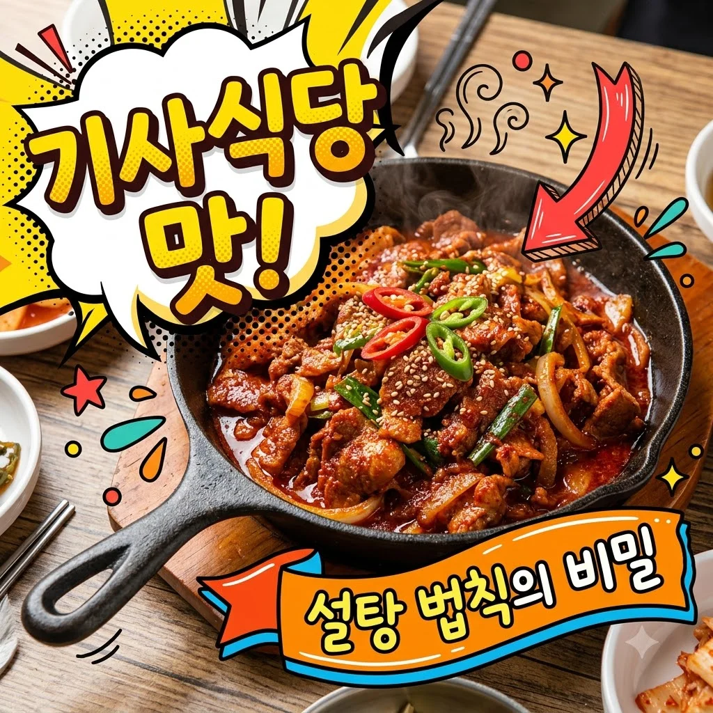 제육볶음 레시피 황금비율, 기사식당 맛 내는 설탕 법칙의 비밀