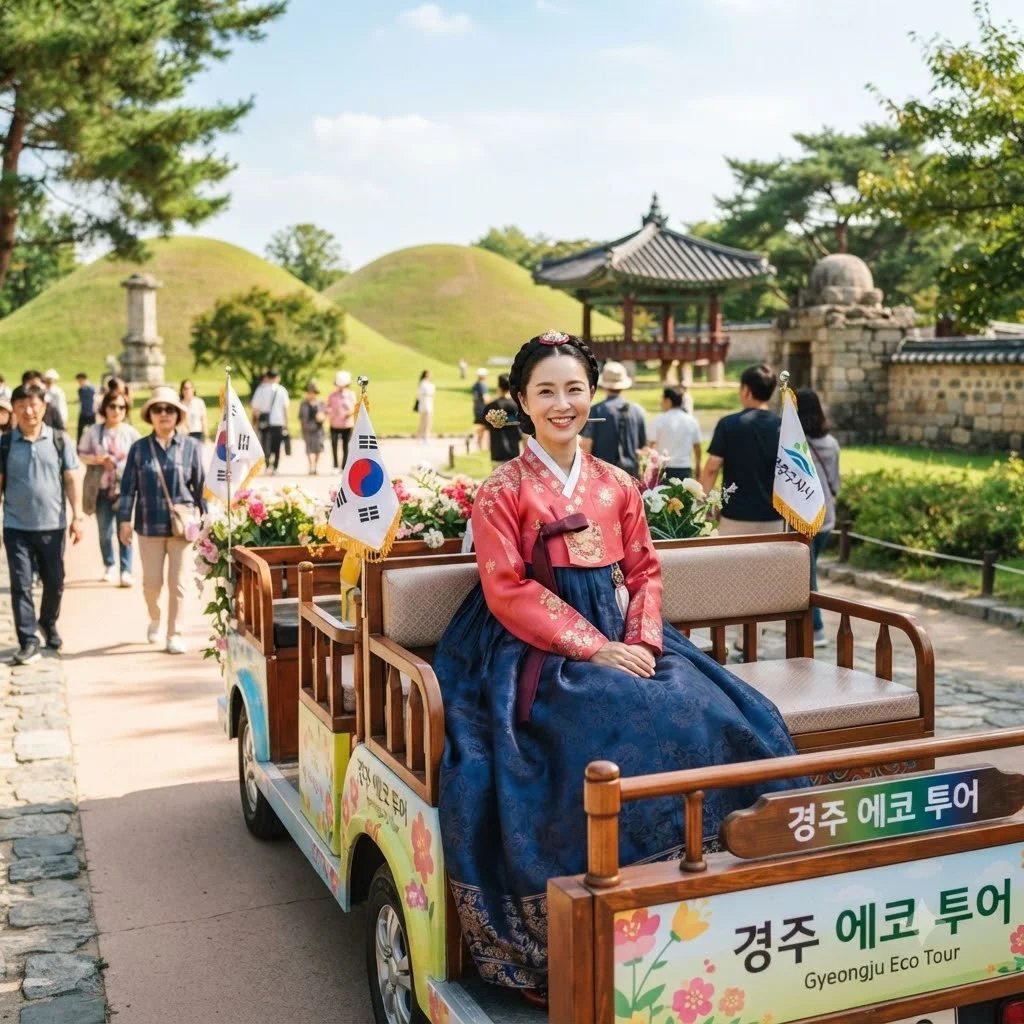 신라의 주인공이 되는 시간: 한복 체험과 비단벌레차