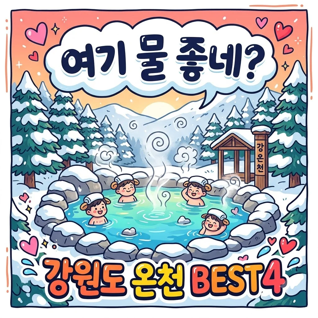 강원도 온천 추천 BEST 4 | 수질 좋은 천연 온천 명소 완벽 정리