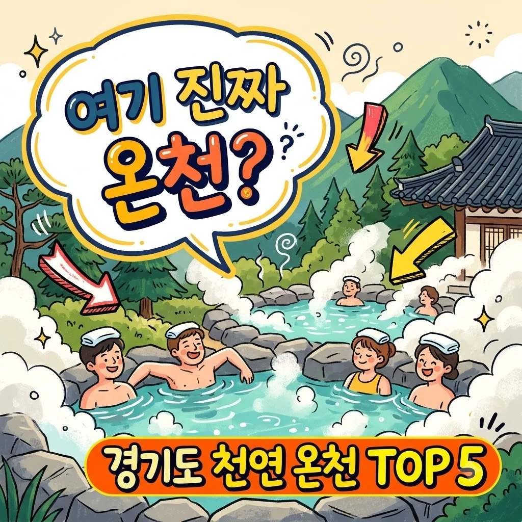 경기도 천연 온천 명소 5곳 추천 | 수질 좋은 100% 온천 리스트